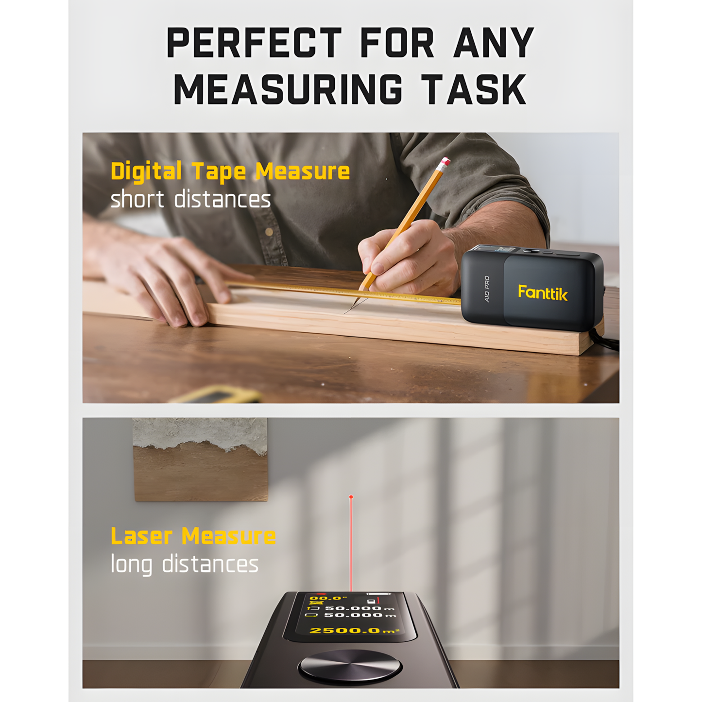Fanttik A10 Pro 2-in-1 Laser Distance Meter